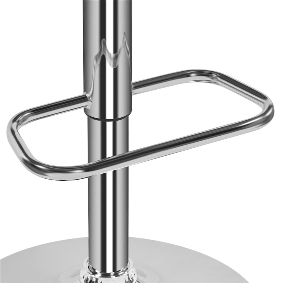 image 1 of Yaheetech Set of 2 Faux Leather Bar Stools | White