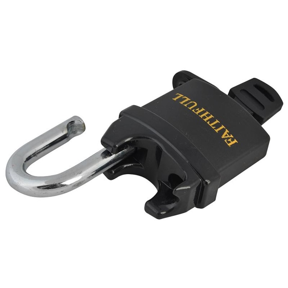 Faithfull Pvc Coated Brass Padlock 50mm | Multi | Multi Colour | 1 ...