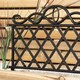 image 5 of 27cm Black Plastic Garden Patio Lawn Border Fence Edging White