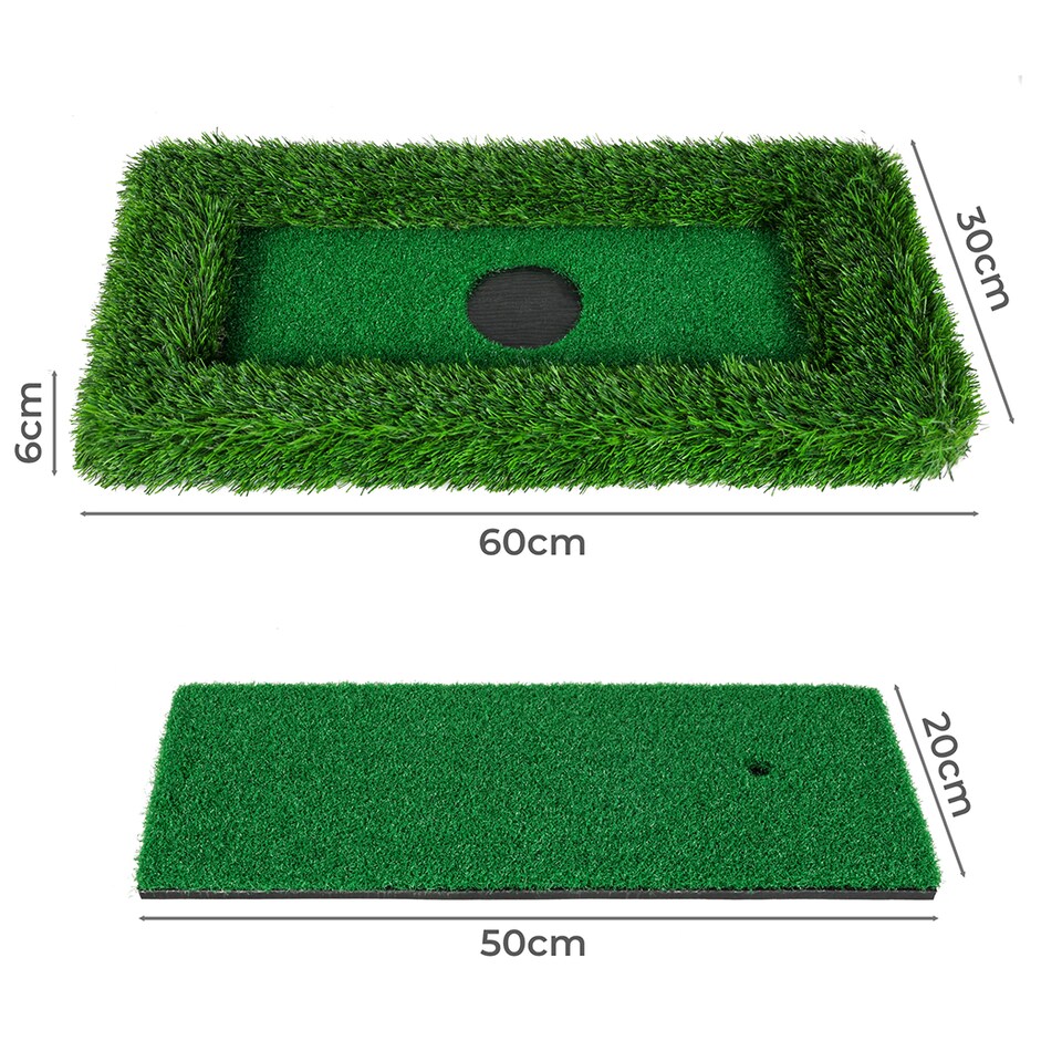 image 1 of Centra 60x30cm Floating Golf Green Mat Set Artificial Turf for Pool Outdoor Putting