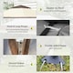 image 6 of Outsunny 3.6 x 3.6m Pop-up Tent Gazebo Instant Canopy Steel w/ Bag