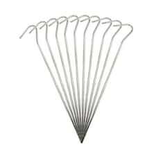 KCT 20 pc Galvanised Steel Tent Pegs Heavy Duty Camping Ground Stakes 9"