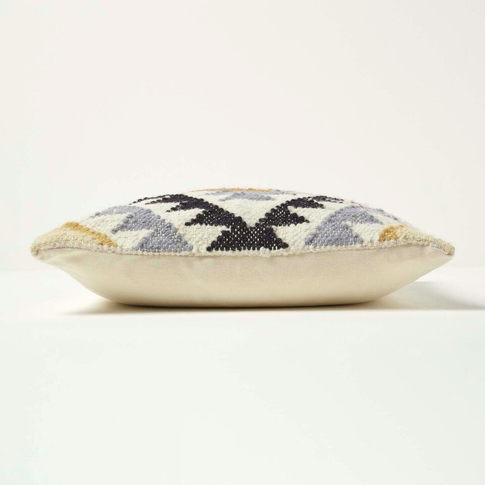 image 1 of Homescapes Agra Handwoven Kilim Cushion with Feather Filling - 45 x 45 cm Multi