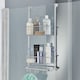 image 3 of House of Home 2 Tier Over Door Shower Caddy Bathroom Storage Rack Shelf Organiser