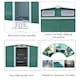 image 2 of Living and Home Large Garden Storage Shed - Green 257 x 259 x 178cm