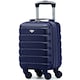 image 1 of 40x20x25cm Ryanair Free Carry-On Maximum Size Cabin Suitcase - Lightweight 4 Wheel ABS Hard Case - Cabin Carry On Hand Luggage Suitcase 100+ Airline Approved Blue | Navy | Cabin Bag