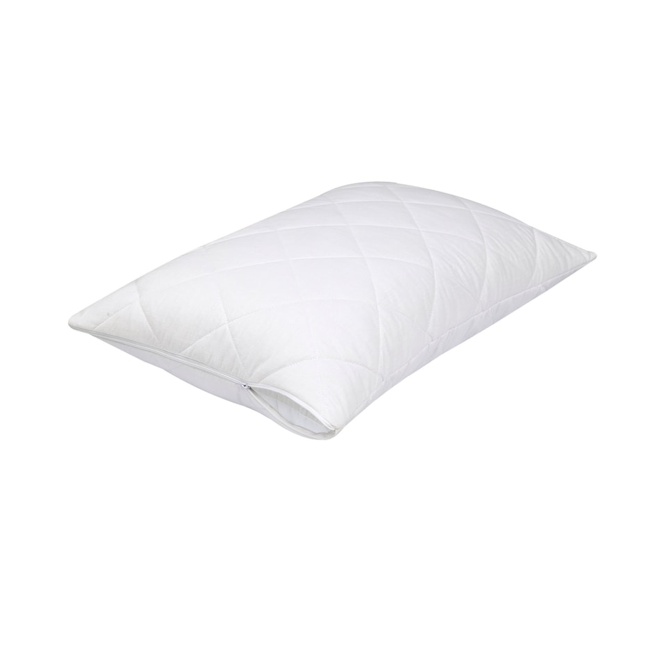 image 1 of Groundlevel Hypoallergenic Quality Quilted Pillow And Mattress Protectors Soft Touch Cover | White