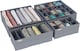 image 1 of Foldable Clothes Drawer Organiser Storage Set of 4 Grey | Grey