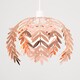 image 2 of ValueLights Pinnate Copper Ceiling Pendant Light Shade & Bulb | Copper