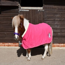 Rhinegold Unicorn Embroidered Fleece Rug Blue | Colour: Aqua
Size: 3ft 9