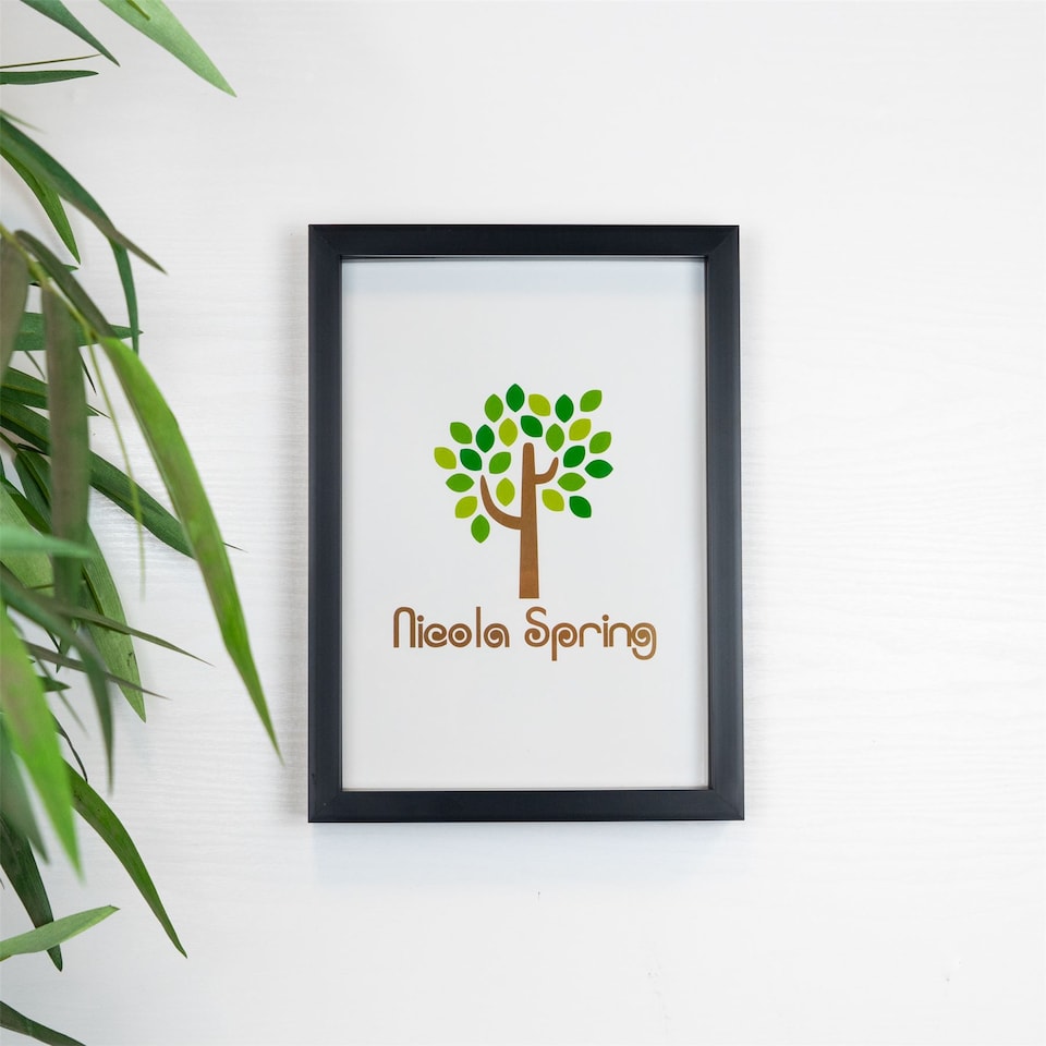 image 1 of Nicola Spring 3D Box Photo Frame - A4 (8 x 12") - Black