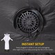 image 6 of Outsunny 8.9FT Tall Halloween Inflatable Witch Ghost with Three Heads, Blow Up Outdoor Halloween Decoration with Build-in LED Lights for Garden, Lawn, Party