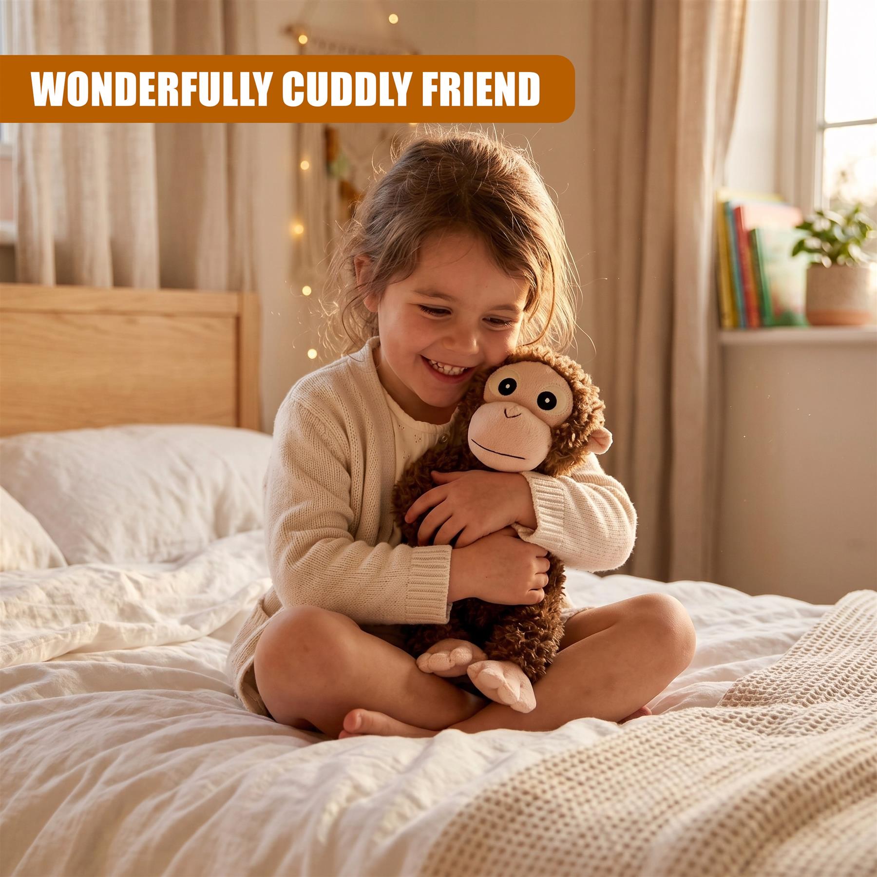 The Magic Toy Shop Orangutan Teddy Hanging Plush Stuffed Animal