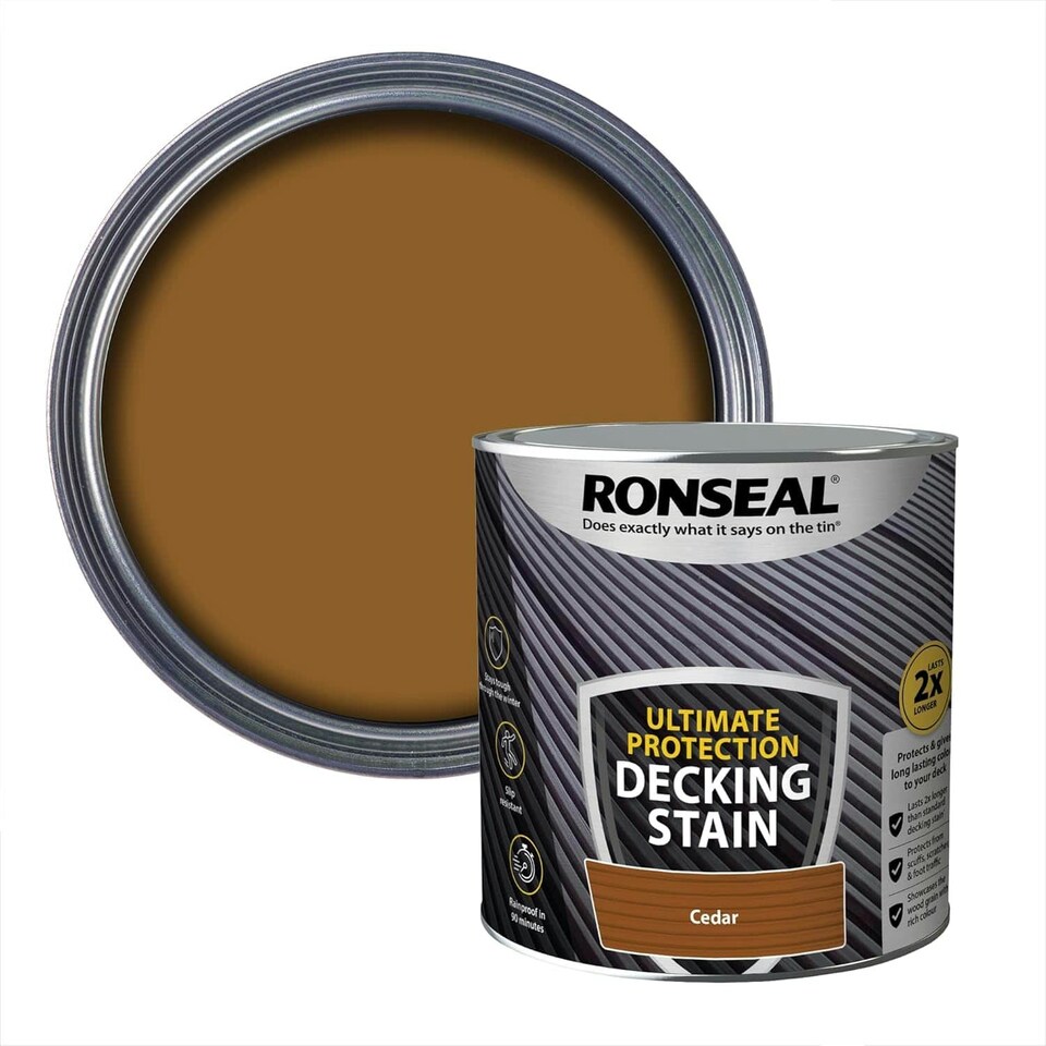 image 1 of Ronseal Ultimate Decking Stain Cedar 2.5L