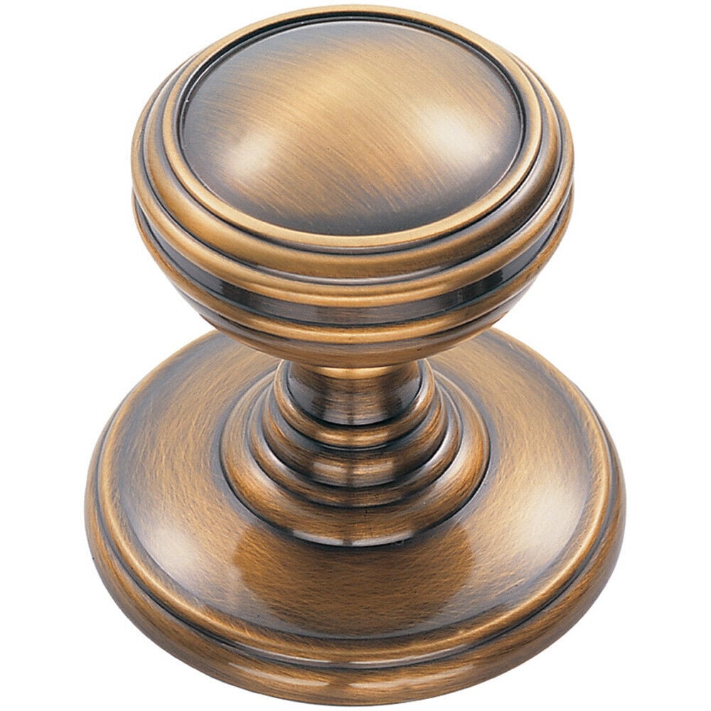 Loops Ringed Tiered Cupboard Door Knob 25mm Diameter Bronze Cabinet Handle