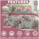 image 4 of VELVETIO Jacinda Complete Duvet Cover Set with Fitted Sheet Breathable Bedding Quilt Multi | King