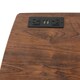 image 3 of Standing Desk Height Adjustable Stand Folding Laptop Table Shelf Electric USB Brown