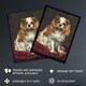 image 2 of A King Charles Spaniel Dog Manet Vintage Huge Wall Art Print 18X24 In