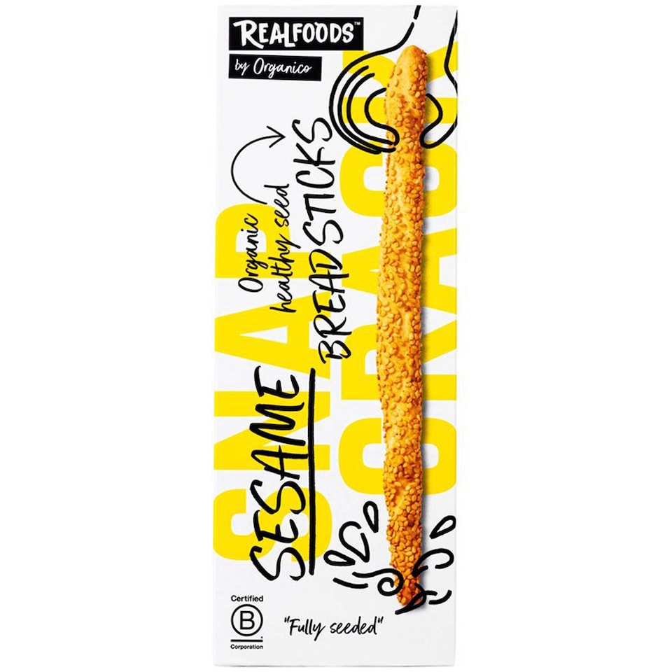 Organic Sesame Breadsticks 120g (Organico)