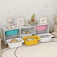 image 8 of AIYAPLAY 2 Tiers Toy Storage Organiser with 6 Plastic Bins, Low Height