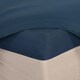 image 4 of OHS Soft Plain Fitted Bed 25cm Deep Elasticated Sheet, King - Denim Blue