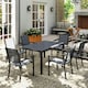image 8 of Outsunny 7 Piece Garden Dining Set, Outdoor Furniture w/ 6 Stackable Chairs 