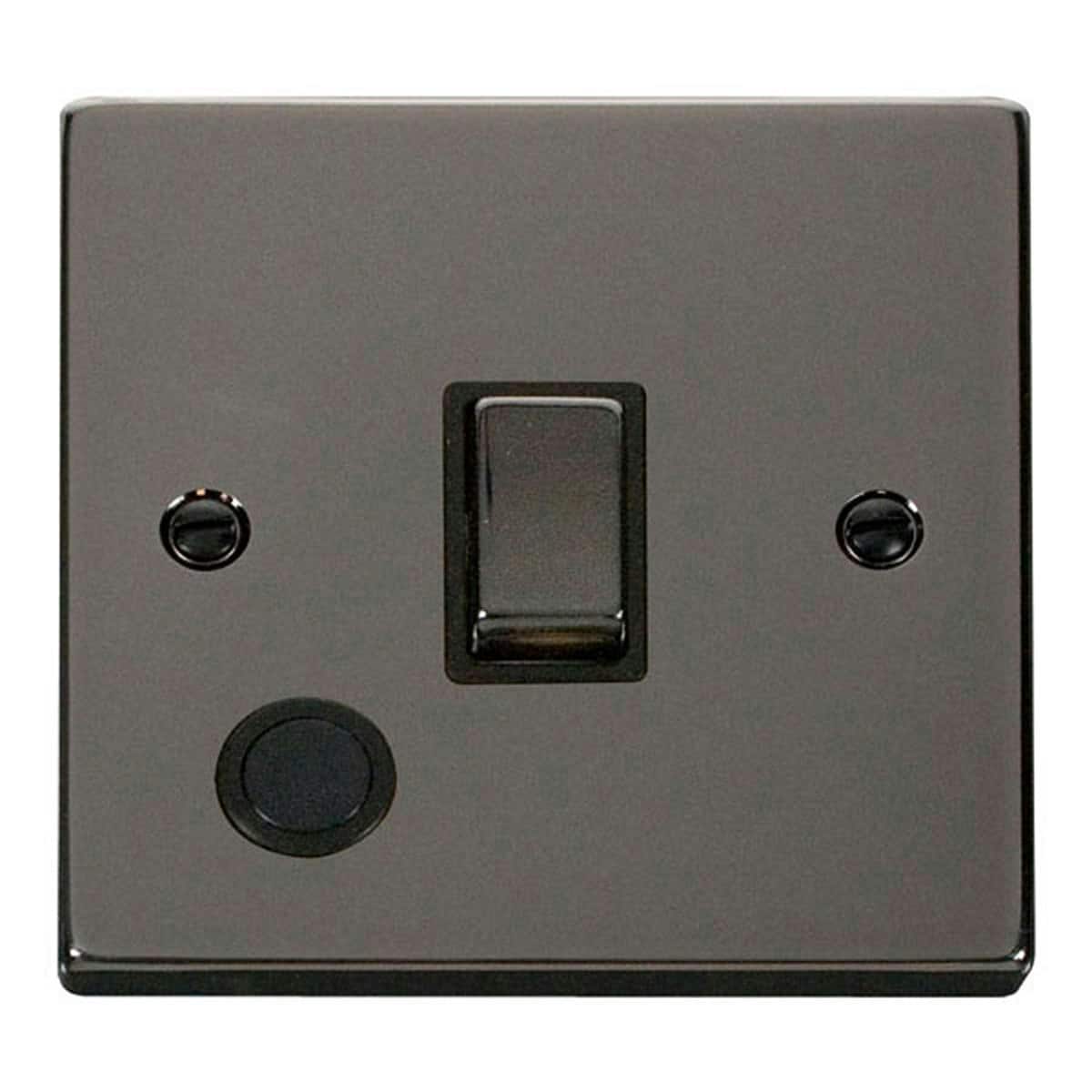 SE HOME Black Nickel 1 Gang 20A Ingot DP Switch With Flex Black Black Nickel
