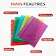 image 3 of Pack of 250 A4 Purple Clear Punched Pockets by Janrax