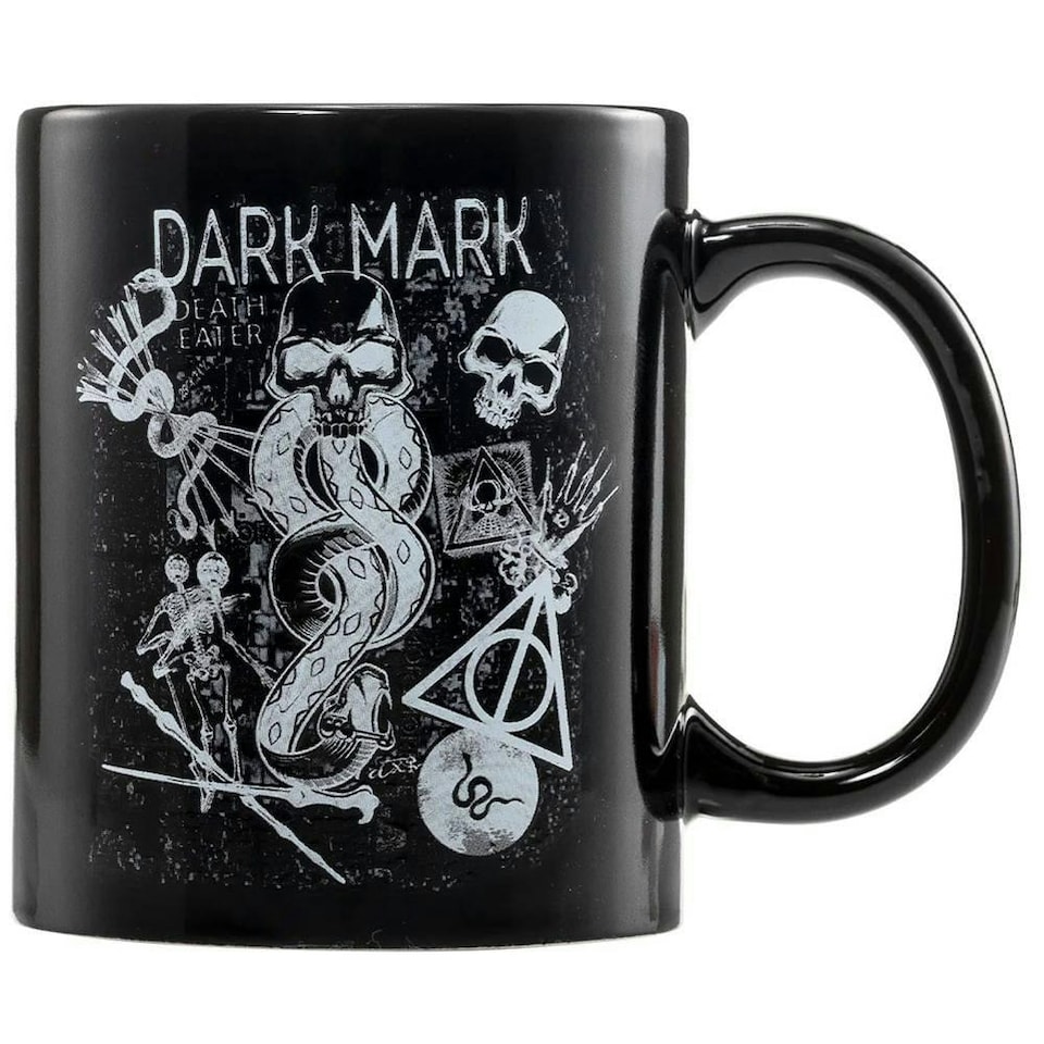 Harry Potter Dark Arts Mug and Sock Set - Black/White - 11 UK