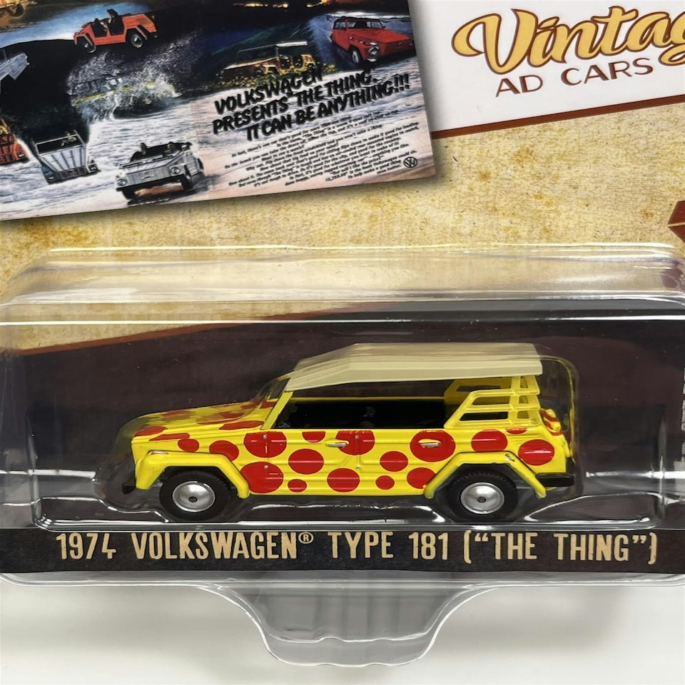 image 1 of 1974 Volkswagen Type 181 The Thing Vintage Ad Cars 1:64 Scale Greenlight 39110C