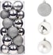 image 5 of 30mm/12Pcs Christmas Baubles Shatterproof Silver,Tree Decorations