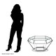 image 5 of Interiors By Premier Contemporary Silver Finish Diamond Design End Table, Elegant End Table, Stainless Steel Frame Bedside Table Silver
