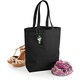 image 2 of Westford Mill Plain Fair Trade Camden Shopper / Shopping Bag (13 Litres) - Black - One Size Black