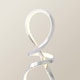image 5 of ValueLights Infinity Swirl Integrated LED Touch Dimmer Table Lamp | Silver