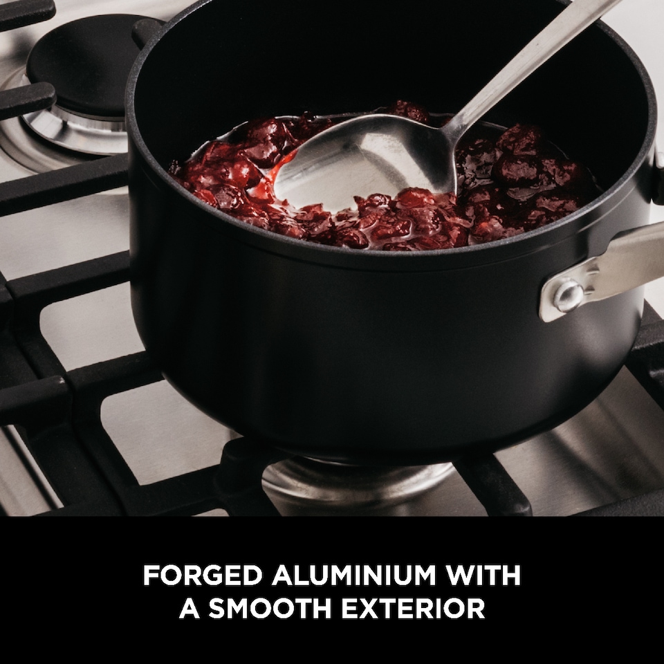 image 1 of Ninja ZEROSTICK Essentials 18cm Saucepan with Lid C10218UK | Black | Black | 1