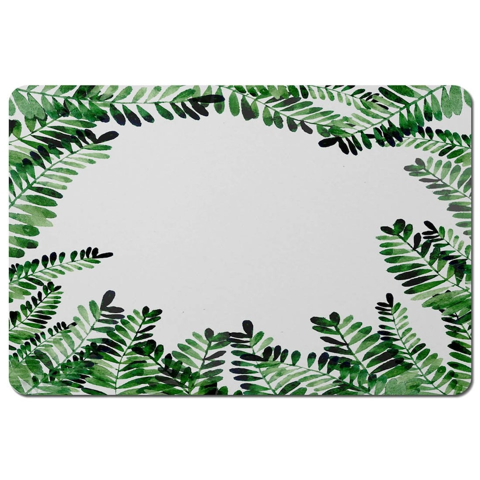 image 1 of Green Botanical Leaves (Placemat)
