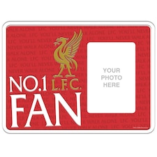 Liverpool FC No 1 Fan Photo Frame Sign - Red/White/Gold - One Size