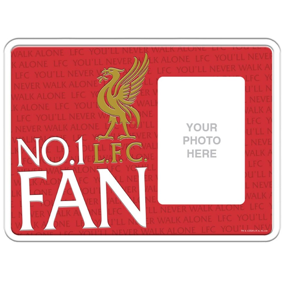 image 1 of Liverpool FC No 1 Fan Photo Frame Sign - Red/White/Gold - One Size