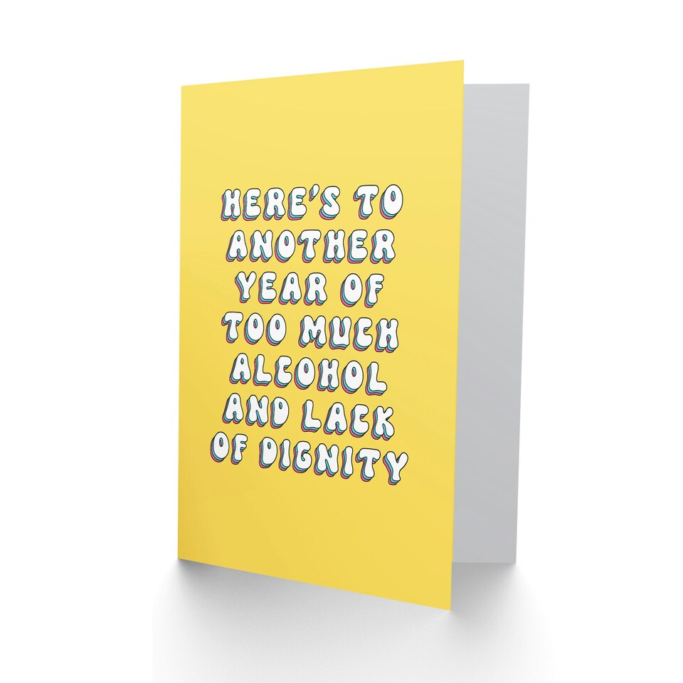 image 1 of Another Year Lack Dignity Fun Joke Humour Her Funny Birthday Card