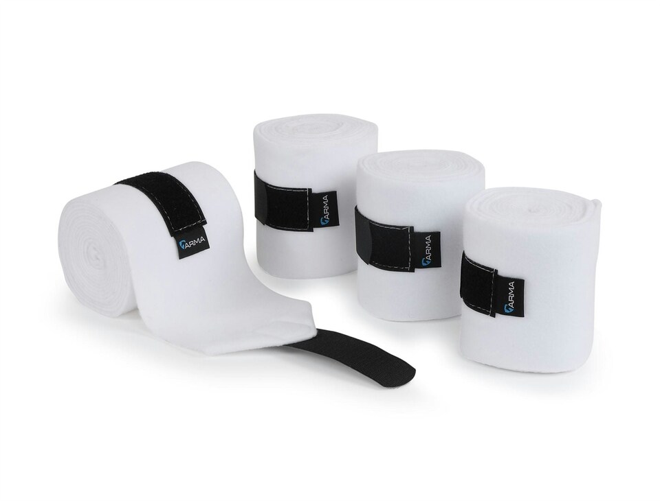 image 1 of Shires Fleece Bandages | Red | Size: One Size
Colour: Red