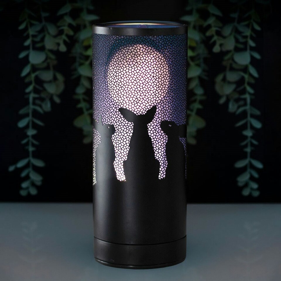 image 1 of Lisa Parker Moon Gazing Hares Aroma Lamp - Black/Purple - One Size