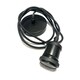 image 6 of CGC Cassie Black 1.5m Adjustable E27 Ceiling Pendant with Matching Rose | Black | Black | Height: 7 cm, Width: 9.8 cm, Total height: 300 cm