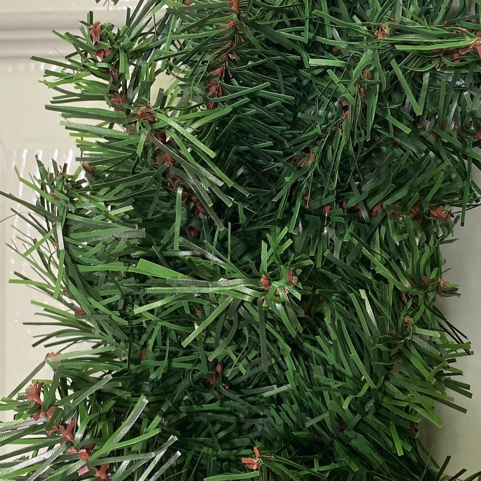 image 1 of 45cm Plain Green Colorado Christmas Door Wreath with PVC Tips