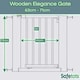 image 3 of Safetots Wooden Elegance Gate, White, 63cm - 71cm, Pressure Fit Safety Gate, Baby Gate for Stairs and Doors, Easy Installation
