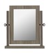 image 2 of Lisbon Dressing Table Mirror - L9 x W44 x H48.5 cm - Black Wood Grain | Black