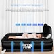 image 6 of Get Fit Air Bed With Built In Electric Pump - Premium King Airbed - Quick Blow Up Bed With Headboard & Free Inflatable Pillow | Black | Black Mono | 1