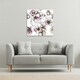 image 2 of Flower Illustration (Canvas Print) 46 x 46 x 4cm