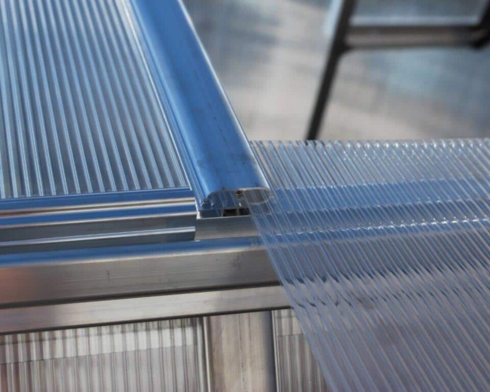 image 1 of Greenhouse Mythos 6 x 10 - Polycarbonate - L306 x W185 x H208 cm - Grey