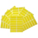 image 1 of Pack of 98 Yellow 12x38mm Rectangular Labels - Adhesive Stickers