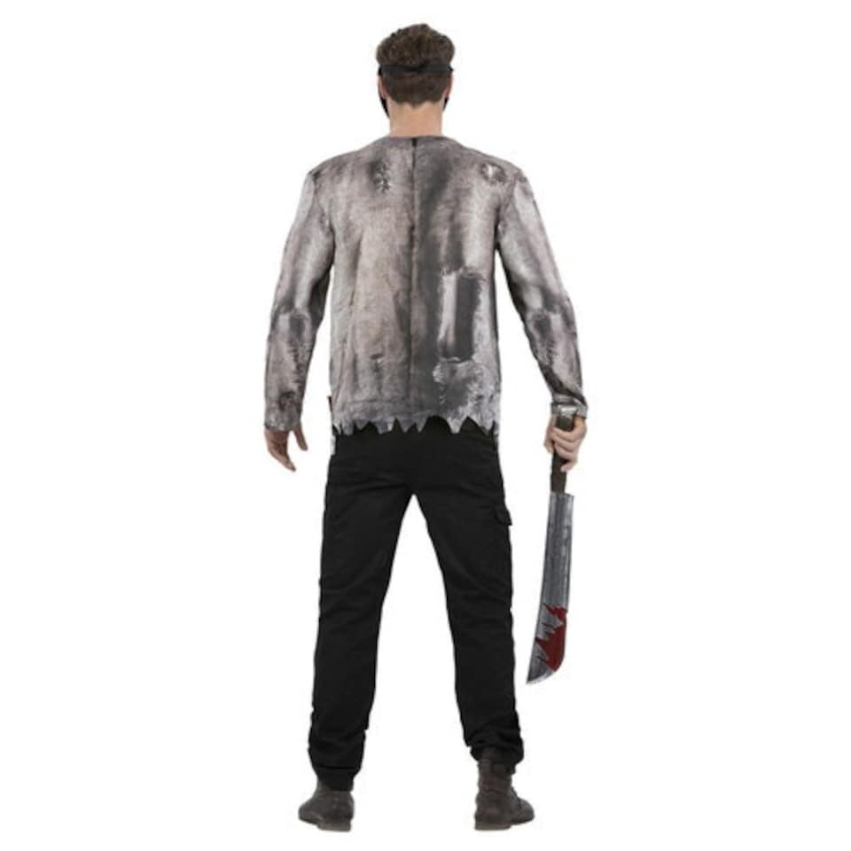 image 1 of Jason Voorhees Friday the 13th Fancy Dress Costume Adult Mens Small Multi | S